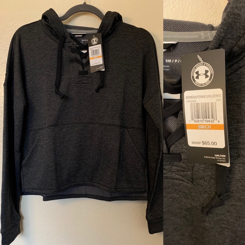 New w Tag: Under Armour Hoodie Dark Grey